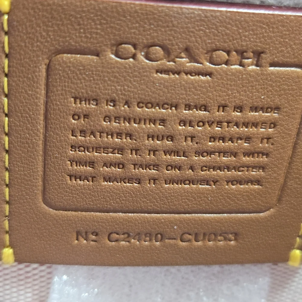 Coach Rogue 25 Dragonfruit with Tea Rose in Silver Rare NWOT Never Used - Picture 6 of 16